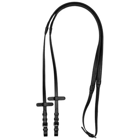 エクエストロ(Equestro) 乗馬 手綱 Leather and rubber reins