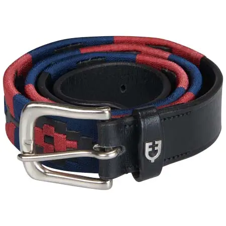 エクエストロ(Equestro) 乗馬 ベルト Leather belt with southwest patterm
