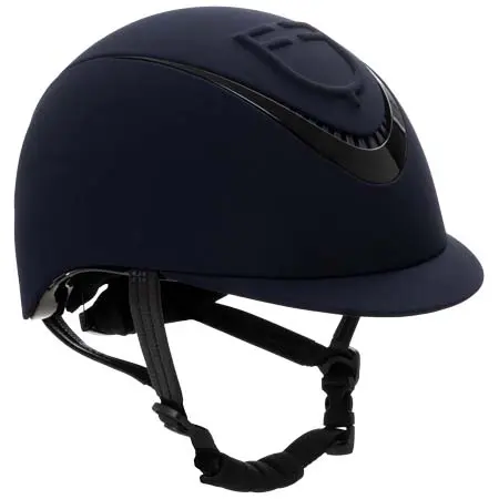エクエストロ(Equestro) 乗馬 ヘルメット Unisex helmet with embossed logo homologation EN 1384-2023