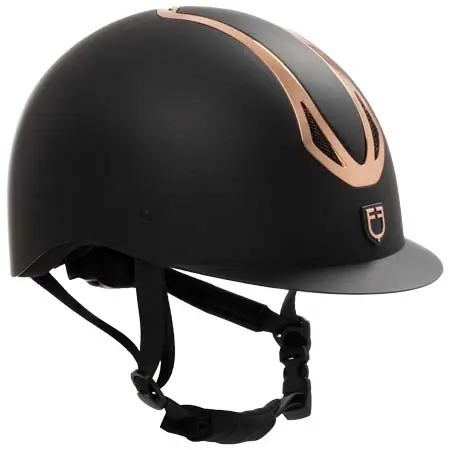 エクエストロ(Equestro) 乗馬 ヘルメット Azael unisex helmet with rear rowel homologation EN 1384-2023