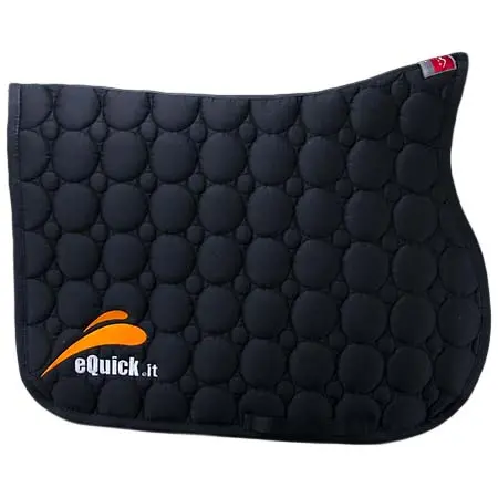イークイック(eQuick) 乗馬 ゼッケン・パッド Jumipng saddle pads BLACK