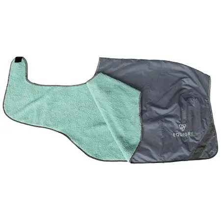 エクイドライ(EQUIDRY) 乗馬 馬着 Exercise Sheet Thick | Grey/Jade