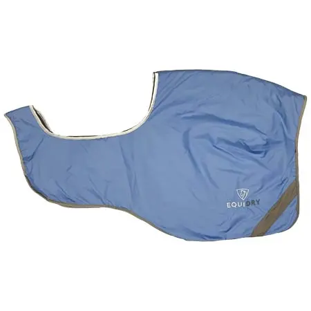 エクイドライ(EQUIDRY) 乗馬 馬着 Exercise Sheet Thick | Sky Blue/Grey