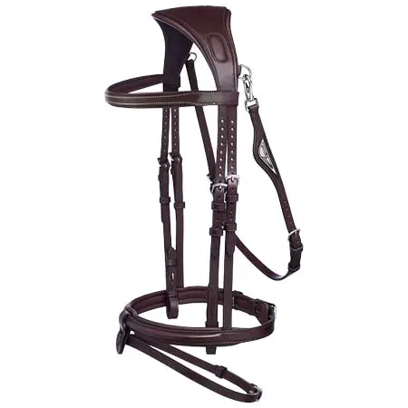 エクイライン(EQUILINE) 乗馬 頭絡 Light Anatomical Jumping Bridle