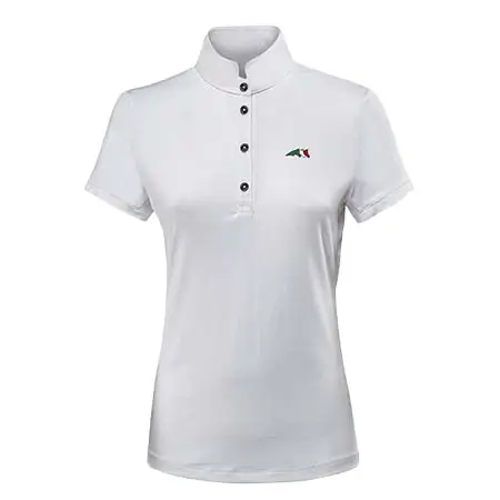 エクイライン(EQUILINE) 乗馬 競技用シャツ WOMEN’S COMPETITION POLO ITALIAN COLOR LOGO