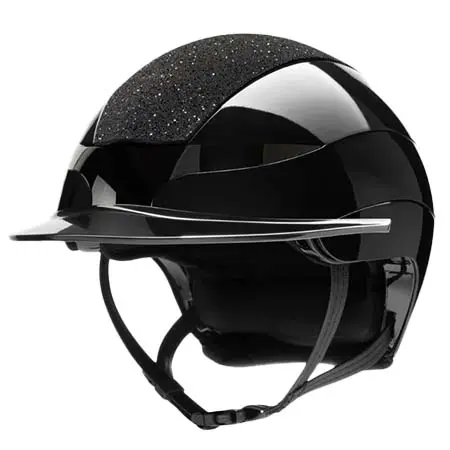 エクイライン(EQUILINE) 乗馬 ヘルメット XANTO STANDARD VISOR SWAROVSKI TOP