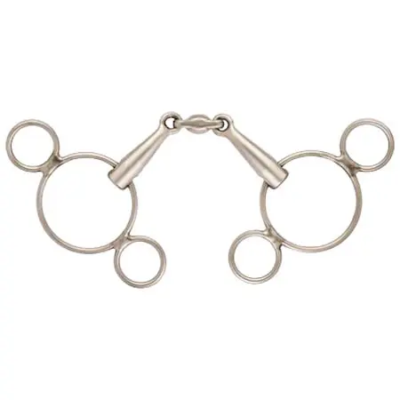 エクイライン(EQUILINE) 乗馬 ハミ Lozenge 3 Ring Gag Bit