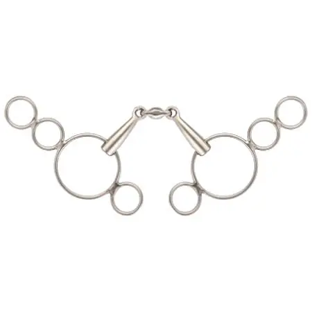 エクイライン(EQUILINE) 乗馬 ハミ Lozenge 4 Ring Gag Bit