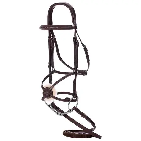 エクイナヴィア(Equinavia) 乗馬 頭絡 Valkyrie Fancy Stitched Figure 8 Bridle & Reins