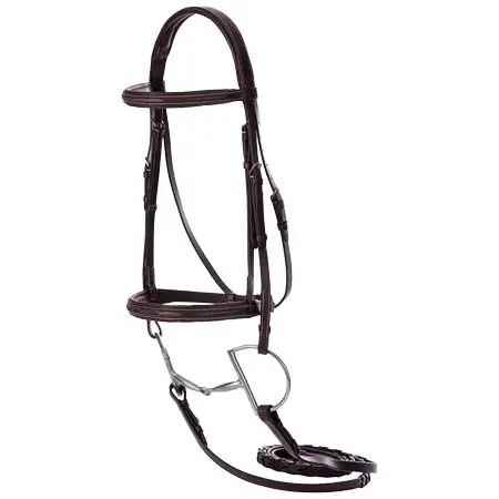 エクイナヴィア(Equinavia) 乗馬 頭絡 Saga Fancy Stitched Hunter Bridle & Reins