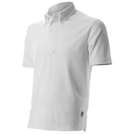 エクイナヴィア(Equinavia) 乗馬 競技用シャツ Lars Mens Short Sleeved Show Shirt – White