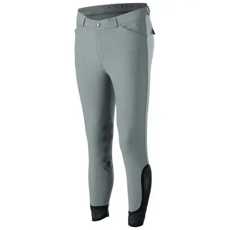 エクイナヴィア(Equinavia) 乗馬 乗馬ズボン Erik Mens Knee Patch Breeches – Steel Grey