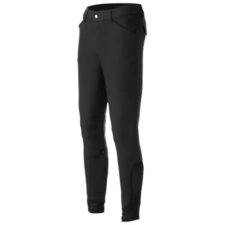 エクイナヴィア(Equinavia) 乗馬 乗馬ズボン Anders Mens Knee Patch Breeches – Black
