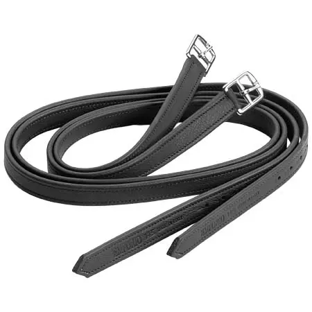 エキップ(Equipe) 乗馬 鐙・鐙革 Emporio Non-Stretch Stirrup Leathers – Black