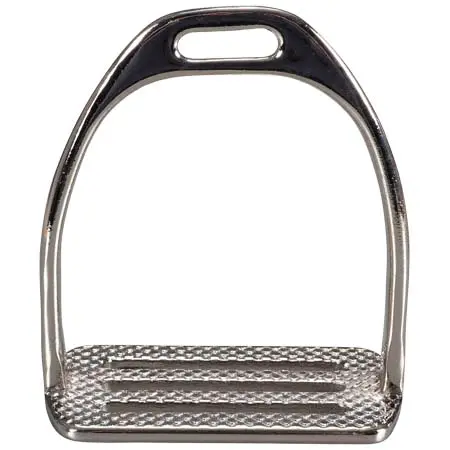 エクイスチール(Equi-Steel) 乗馬 鐙・鐙革 Chrome Plated Four Bar Stirrups