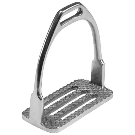 エクイスチール(Equi-Steel) 乗馬 鐙・鐙革 Stainless Steel Four Bar Stirrups