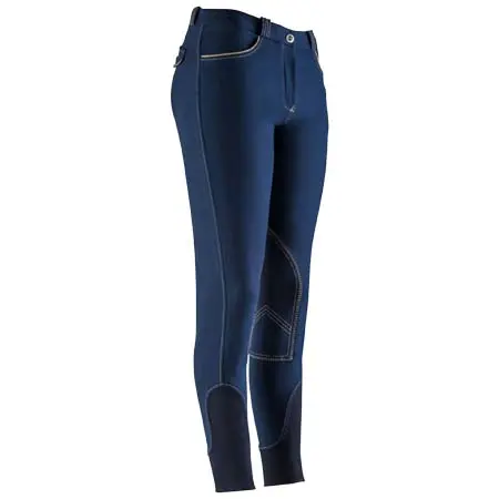 エクイテーム(Equitheme) 乗馬 乗馬ズボン Verona Knee Patch Ladies Breeches – Navy