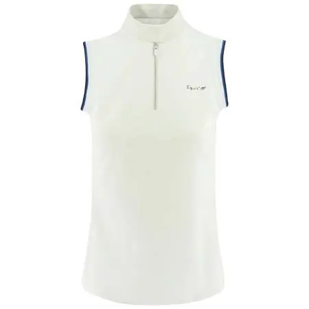 エクイテーム(Equitheme) 乗馬 競技用シャツ Sleeveless Ladies Competition Shirt – White