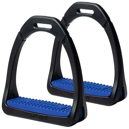 エクイテーム(Equitheme) 乗馬 鐙・鐙革 Stirrup pony EQUI-THEME Premium Composite Royal Blue – pair / 940556008