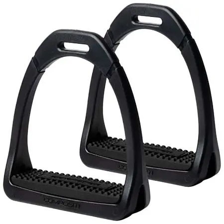 エクイテーム(Equitheme) 乗馬 鐙・鐙革 Stirrup EQUI-THEME Premium Composite black – pair / 940555001
