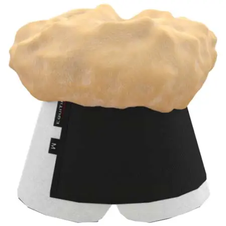 エクイタイム(Equitime) 乗馬 馬用プロテクター Over reach boots in Neoprene and Pure Sheepskin