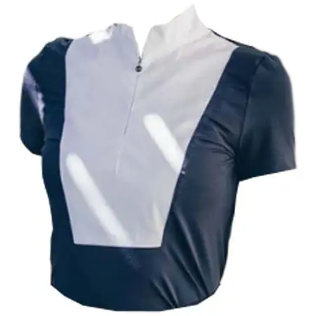 ファガー(Fager) 乗馬 競技用シャツ Sanna Competition Shirt Short Sleeve Navy