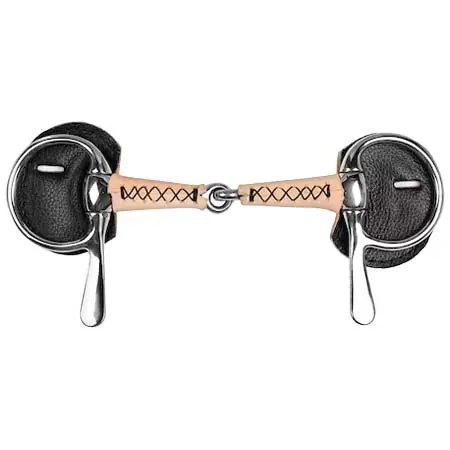 フィンタック(FINNTACK) 乗馬 ハミ Leather Covered Jointed Driving Bit