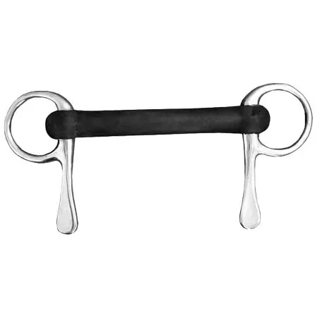 フィンタック(FINNTACK) 乗馬 ハミ Rubber Straight Driving Bit