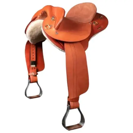 フォートワース(Fort Worth) 乗馬 鞍 Swinging Fender Saddle with Adjustable Gullet