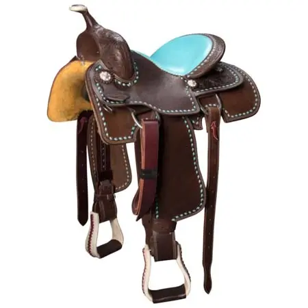 フォートワース(Fort Worth) 乗馬 鞍 Barrel Racing Saddle with Buckstitch