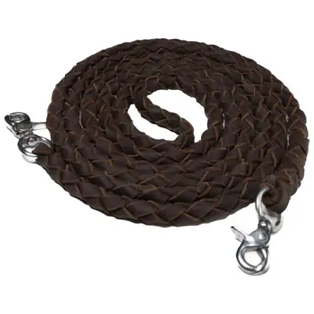 F.R.A.(エフアールエー) 乗馬 手綱 Reins Jack Leather Braided Black