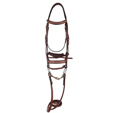 アンリ・ド・リヴェル(Henri de Rivel) 乗馬 頭絡 Anatomical Bridle w/ Rubber Reins