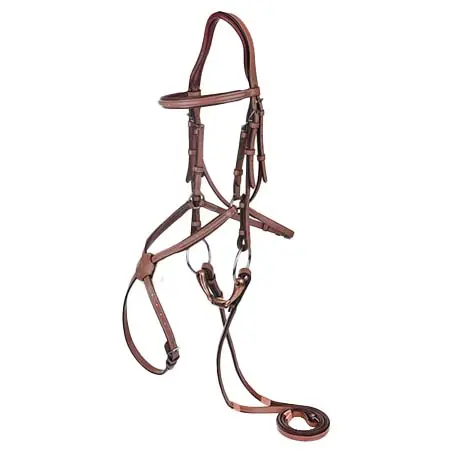アンリ・ド・リヴェル(Henri de Rivel) 乗馬 頭絡 Figure 8 Bridle w/ Rubber Reins