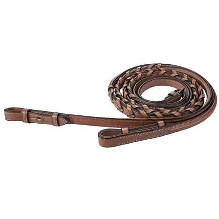 アンリ・ド・リヴェル(Henri de Rivel) 乗馬 手綱 Raised Fancy-Stitched Laced Reins