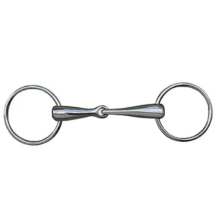 HKM(エイチケーエム) 乗馬 ハミ ルーズリングスナッフル、18 mm、チタン