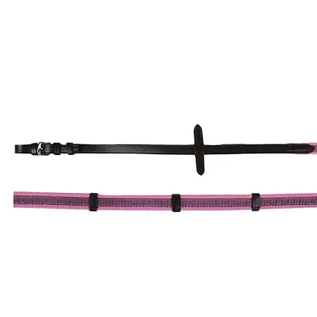 HKM(エイチケーエム) 乗馬 手綱 ゴムを織り込んだ手綱 カラー