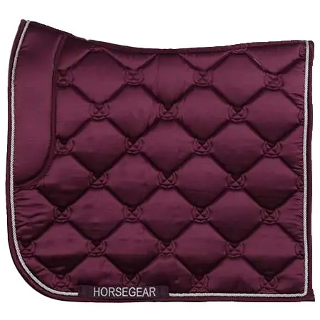 ホースギア(HORSEGEAR) 乗馬 ゼッケン・パッド サドルパッド ベイサ ダークパープル