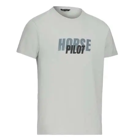 ホースパイロット(Horse Pilot) 乗馬 トップス チームシャツ ライトグレー