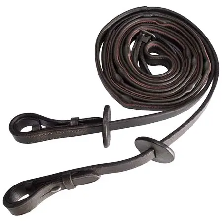 ジェレミーアンドロード(Jeremy&Lord) 乗馬 手綱 Covered Leather Grip Stop Rein Nappa