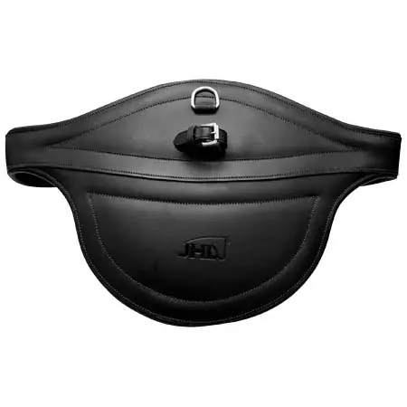 JHL(ジェーエイチエル) 乗馬 腹帯 Leather Stud Girth – Black
