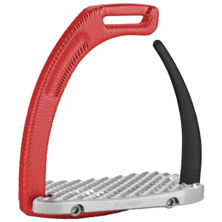 ジンストラップ(Jin Stirrup) 乗馬 鐙・鐙革 JS AIR- Safety Release Stirrup (Red)