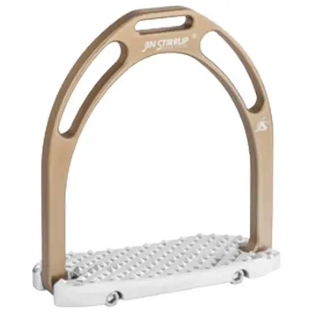 ジンストラップ(Jin Stirrup) 乗馬 鐙・鐙革 JS Anatomic Matt Stirrup- MBR (Bronze)
