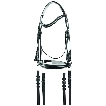 JM(ジェイエム) 乗馬 頭絡 Dressage bridle JM C/Brillantini