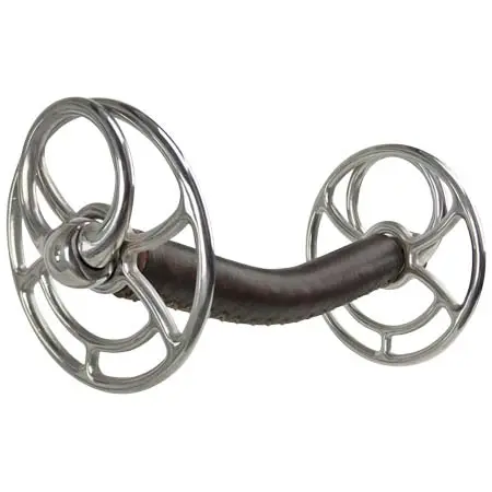 ジョンウィテカーインターナショナル(John Whitaker International) 乗馬 ハミ The Universal Bit with Leather Covered Snaffle Mouth