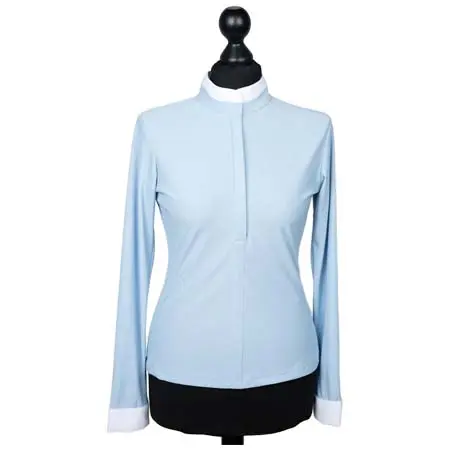 ジャンピン(Jump’in) 乗馬 競技用シャツ Carla Competition Shirt – Sky blue