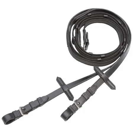 キーファー(Kieffer) 乗馬 手綱 Interwoven Rubbered Reins