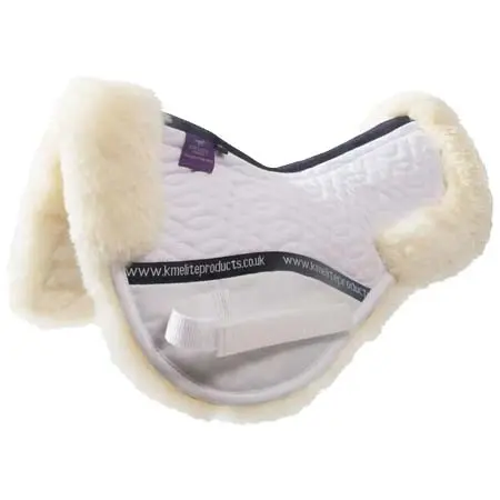 ケーエムエリート(KM Elite) 乗馬 ゼッケン・パッド KM Elite High Wither Half Pad – White/Natural