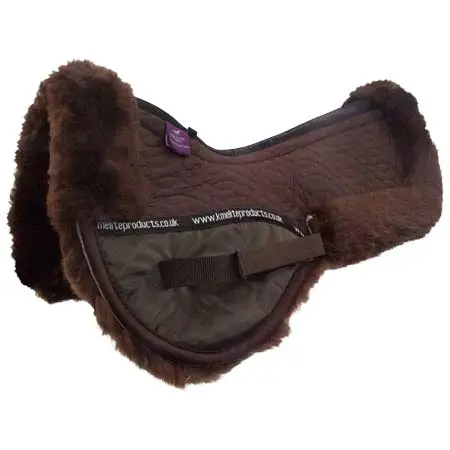ケーエムエリート(KM Elite) 乗馬 ゼッケン・パッド KM Elite High Wither Half Pad – Brown/Brown