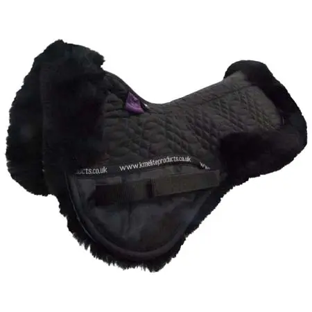 ケーエムエリート(KM Elite) 乗馬 ゼッケン・パッド KM Elite High Wither Half Pad – Black/Black