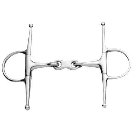 コルスチール(Korsteel) 乗馬 ハミ Stainless Steel French Link Full Cheek Snaffle Bit